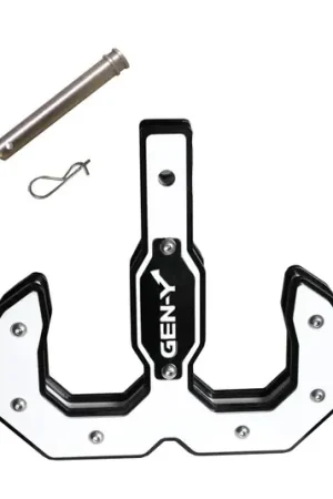 Save Now Gen Y Hulk 2.0 16K Tow Hook 2In Shank Black/White w/ GH-099 Pin/GH-011 Clip