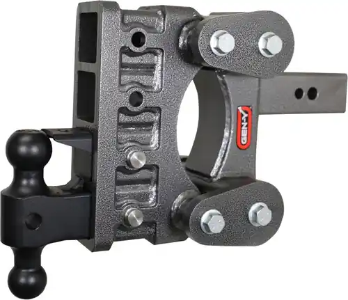 Gen Y The Boss TorsionFlex 2.5In Shank 6In Drop 3500 lb Hitch w/GH-0161 Dual-Ball/ Pintle Lock Handmade