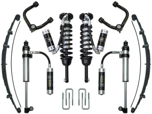 Discount ICON 05-15 Toyota Tacoma 0-3.5in/16-17 Toyota Tacoma 0-2.75in Stg 8 Suspension System w/Tubular Uca