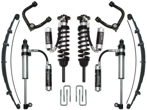 New Release ICON 05-15 Toyota Tacoma 0-3.5in/16-17 Toyota Tacoma 0-2.75in Stg 9 Suspension System w/Tubular Uca