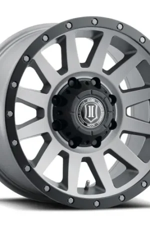 Icon Alloys Compression HD Titanium - 18 X 9 / 8 X 180 / 12 MM / 5.5in BS Premium