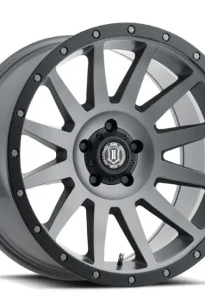 Popular ICON Compression 20x10 5x150 -19mm Offset 4.75inBS Titanium Wheel - 2020105547TT