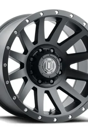 Limited Offer ICON Compression 20x10 8x170 -19mm Offset 4.75in BS 125mm Bore Satin Black Wheel - 2020108147SB