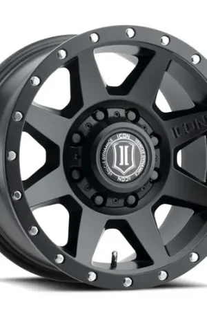 ICON Rebound 17x8.5 8x170 6mm Offset 5in BS 125mm Bore Satin Black Wheel - 1817858150SB Limited Edition