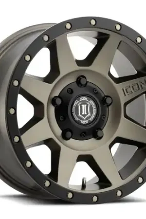 One Day Deal ICON Rebound 18x9 5x150 25mm Offset 6in BS 110.1mm Bore Bronze Wheel - 1818905560BR