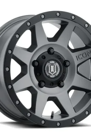 ICON Rebound 18x9 5x150 25mm Offset 6in BS 110.1mm Bore Titanium Wheel - 1818905560TT Professional Grade