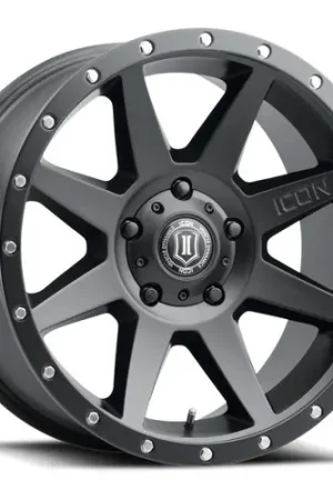 ICON Rebound 20x9 5x150 16mm Offset 5.625in BS Satin Black Wheel - 1820905556SB Express Delivery
