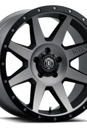 In Demand ICON Rebound 20x9 5x150 16mm Offset 5.625in BS Titanium Wheel - 1820905556TT