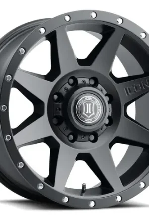 ICON Rebound 20x9 8x170 6mm Offset 5.25in BS Satin Black Wheel - 1820908152SB Handmade