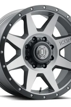 ICON Rebound 20x9 8x170 6mm Offset 5.25in BS Titanium Wheel - 1820908152TT Express Delivery