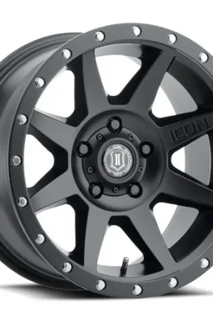 Budget ICON Rebound Pro 17x8.5 5x4.5 0mm Offset 4.75in BS 71.5mm Bore Satin Black Wheel - 21817856547SB