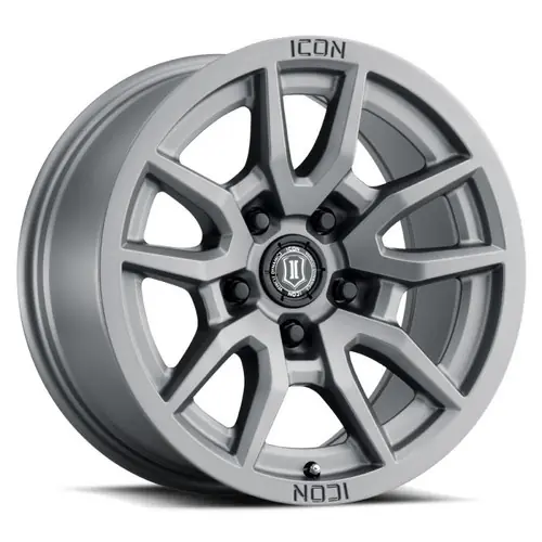 Flash Sale ICON Vector 5 17x8.5 5x150 25mm Offset 5.75in BS 110.1mm Bore Titanium Wheel - 2617855557TT