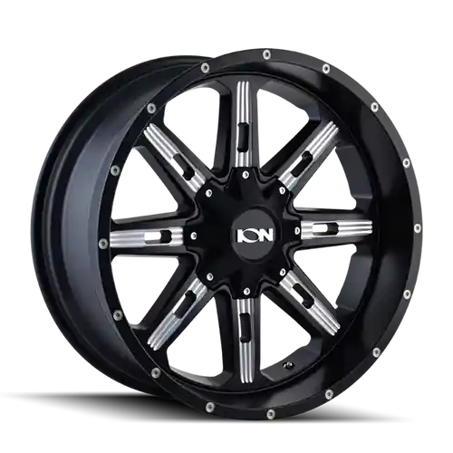ION Type 184 20x9 / 8x165.1 BP / 18mm Offset / 130.8mm Hub Satin Black/Milled Spokes Wheel Limited Offer