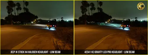 KC HiLiTES 07-18 Jeep JK (Not for Rubicon/Sahara) 7in. Gravity LED Pro DOT Headlight (Pair Pack Sys) - 42341 In Demand