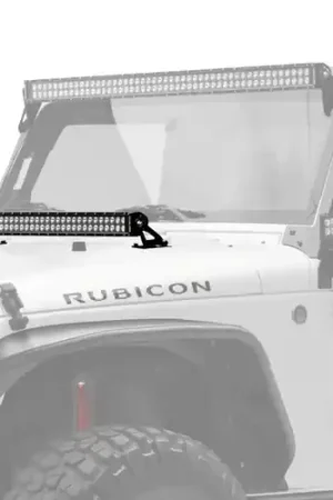 Last Chance KC HiLiTES 07-18 Jeep JK 30in. C-Series C30 LED Light Bar w/Hood Mount Bracket Kit - 367