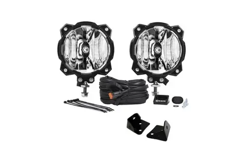 Mega Sale KC HiLiTES 07-18 Jeep JK A-Pillar Mount Light Kit w/6in. Gravity LED Pro6 Spot Beam 20w Lights