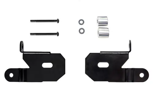 KC HiLiTES 18-19 Jeep Wrangler JL A-Pillar Light Mount Bracket Set (Pair) - Black - 7318 Brand New