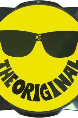 KC HiLiTES 6in. Hard Cover for Gravity Pro6 LED Lights (Single) - Smiley Face- Yellow/Black KC Logo - 5114 Don’t Miss Out