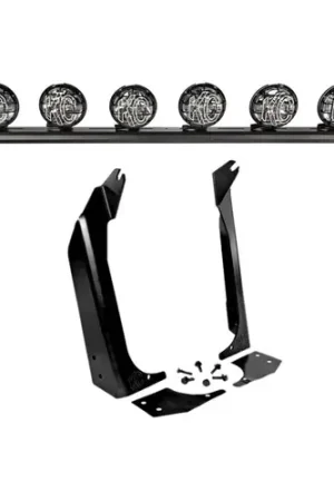 Top Rated KC HiLiTES 97-06 Jeep TJ 50in. Overhead Xross Bar Kit w/(6) Apollo Pro Halogen Lights - Black - 97059