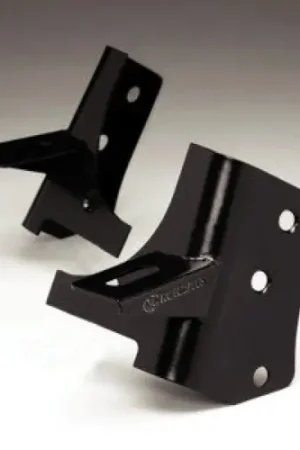One Day Deal KC HiLiTES 97-06 Jeep TJ A-Pillar Windshield Hinge Light Mount Bracket Set (Pair) - Black - 7311