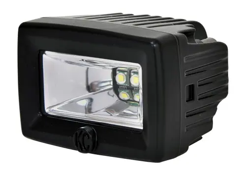 In Demand KC HiLiTES C-Series 2in. C2 LED Light 20w Area Flood Beam (Single) - Black - 1328