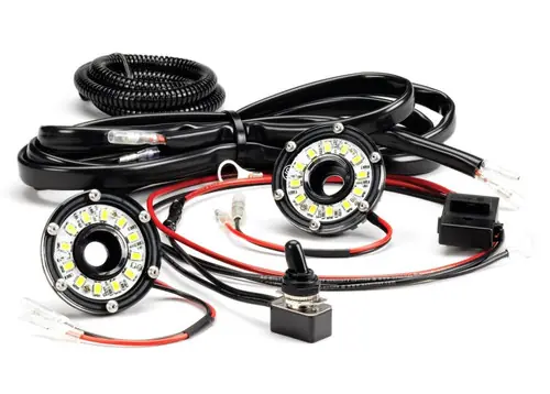 Limited Offer KC HiLiTES Cyclone 2in. LED Universal Under Hood Lighting Kit (Incl. 2 Cyclone Lights/Switch/Wiring) - 355