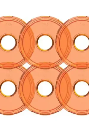 KC HiLiTES Cyclone V2 LED - Replacement Lens - Amber - 6-PK - 4412 Genuine