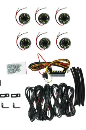 Markdown KC HiLiTES Cyclone V2 LED - Rock Light - 6-Light System - Clear - 5W Flood Beam - 91040