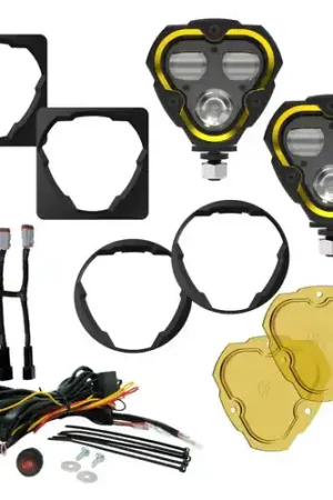 KC HiLiTES FLEX ERA 3 Dual Mode SAE Fog Lights - 2-Light Master Kit for Jeep Aftermarket Bumpers Free Shipping