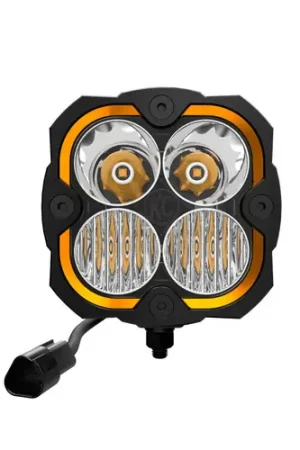 While Supplies Last KC HiLiTES FLEX ERA 4 Single Light - 80W Combo Beam - 1287
