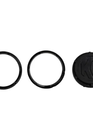KC HiLiTES FLEX Series Colored Bezel Rings (2 Pack) - Black - 30551 Warranty Included