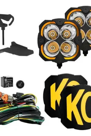KC HiLiTES Jeep 392/Mojave FLEX ERA 4 2-Light Sys Ditch Light Kit (Spot Beam) Affordable