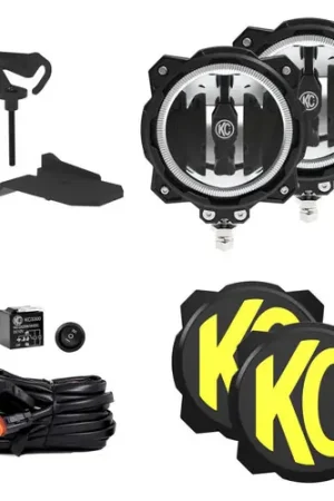 KC HiLiTES Jeep 392/Mojave Gravity LED PRO6 Wide-40 2-Light Sys Ditch Light Kit Save Now