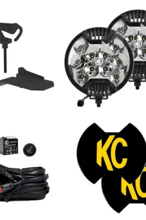 KC HiLiTES Jeep 392/Mojave SlimLite LED 2-Light Sys Ditch Light Kit Trusted Brand
