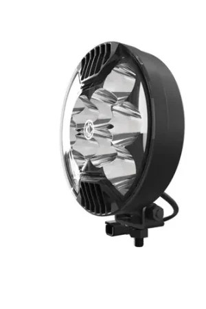 Premium KC HiLiTES SlimLite 6in. LED Light 50w Spot Beam (Single) - Black - 1100