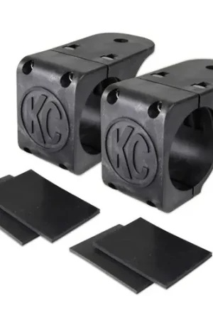 Seasonal Sale KC HiLiTES Universal Tube Clamp Light Mount Bracket Set / 1.75in. to 2in. Bar (Pair) - 73071