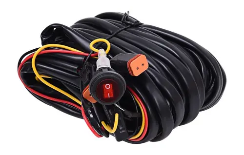 Warranty Included KC HiLiTES Wiring Harness for (2) Backup/Reverse Lights w/2-Pin Deutsch Connectors (110w Max Total) - 63091