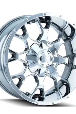 Big Sale Mayhem 8015 Warrior 20x10 / 8x165.1 BP / -25mm Offset / 130.8mm Hub Chrome Wheel