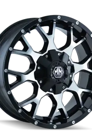 Mayhem 8015 Warrior 20x10 / 8x180 BP / -25mm Offset / 124.1mm Hub Black/Machined Face Wheel Don’t Miss Out