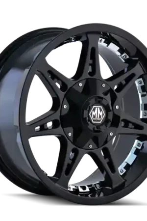 Clearance Mayhem 8060 Missile 20x9 / 8x165.1 BP / 18mm Offset / 130.8mm Hub Black Wheel