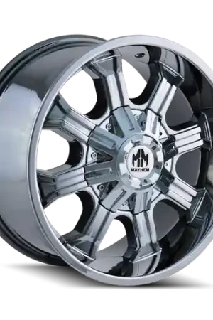 Mayhem 8102 Beast 20x9 / 8x165.1 BP / 18mm Offset / 130.8mm Hub Chrome Wheel Limited Offer