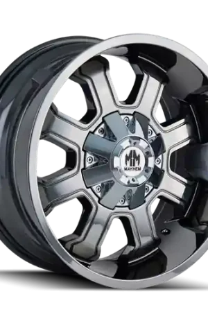 Affordable Mayhem 8103 Fierce 22x12 / 8x165.1 BP / -44mm Offset / 130.8mm Hub Chrome Wheel