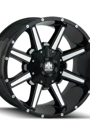 Free Shipping Mayhem 8104 Arsenal 20x9 / 8x165.1 BP / 18mm Offset / 130.8mm Hub Black/Machined Face Wheel