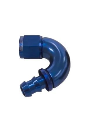Aeroflow 510 Series Full Flow Tight Radius Push Lok 150 Deg Hose End -8AN - Blk Limited Offer