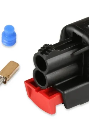Worldwide Shipping Holley EFI COYOTE Coolant Temperature Sensor Connector MX 150, 2 CAVITY, FEMALE, BLACK