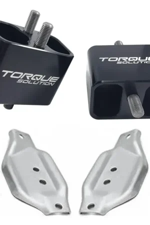 Torque Solution Solid Billet Engine Mounts w/ Mount Plates (WRX 01-14/STi 02-17) Cheap