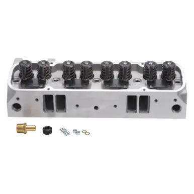 Budget Edelbrock Cylinder Head Performer RPM CNC Pontiac 1962-1969 455 CI V8 87 cc Combustion Chamber - 61525