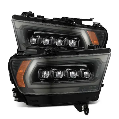AlphaRex 19-23 Dodge Ram 1500 (MK II 2500 Style) NOVA-Series LED Projector Headlights Alpha-Black - 880577 Trusted Brand