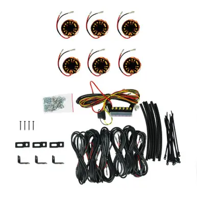 Save Now KC HiLiTES Cyclone V2 LED - Rock Light - 6-Light System - Amber - 5W Flood Beam - 91041