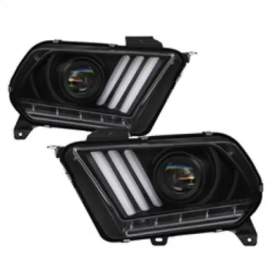 Spyder Ford Mustang 10-13 Projector Headlights - HID Model Only - Black PRO-YD-FM2010V2-HID-BK - 5084569 High Quality